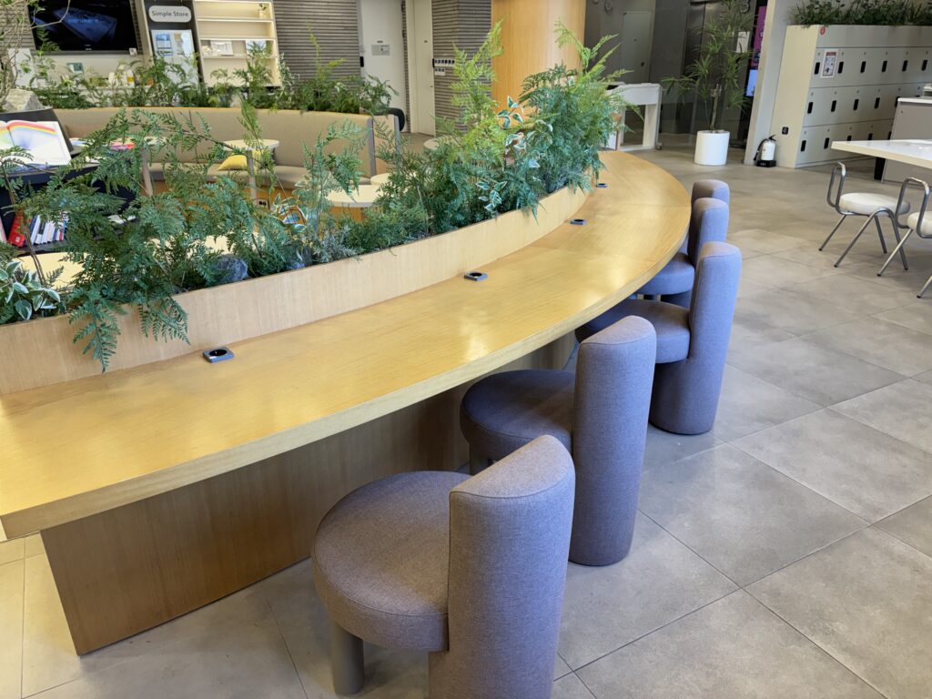 파이브스팟 한남1호점의 노트북 좌석