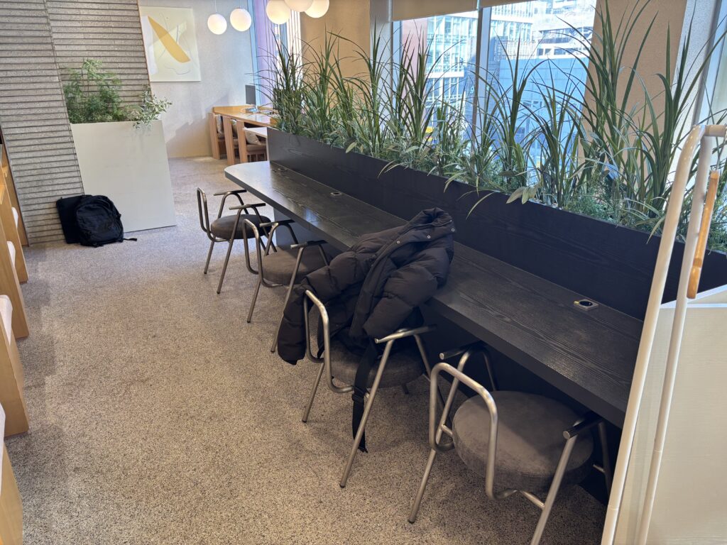 파이브스팟 한남1호점의 노트북 좌석