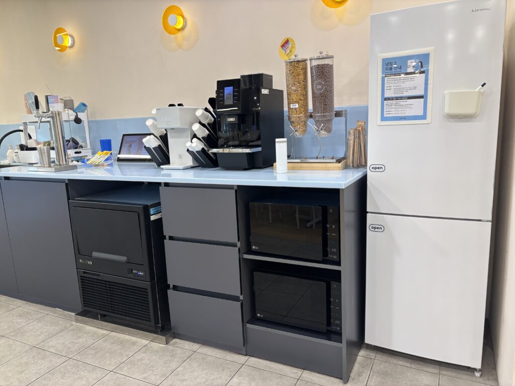 파이브스팟 영등포1호점의 탕비실