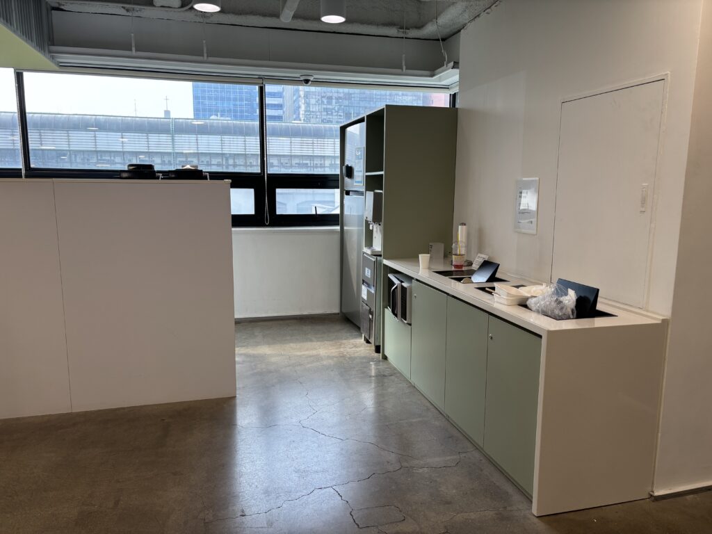 파이브스팟 성수2호점의 4층 탕비실