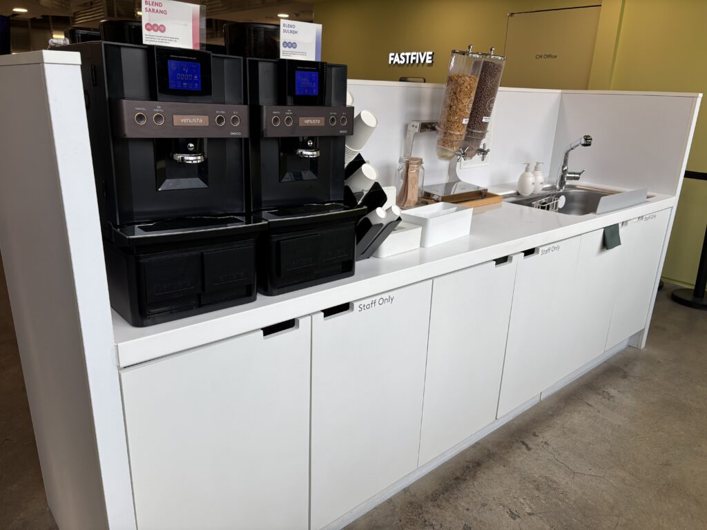 파이브스팟 성수2호점의 4층 탕비실