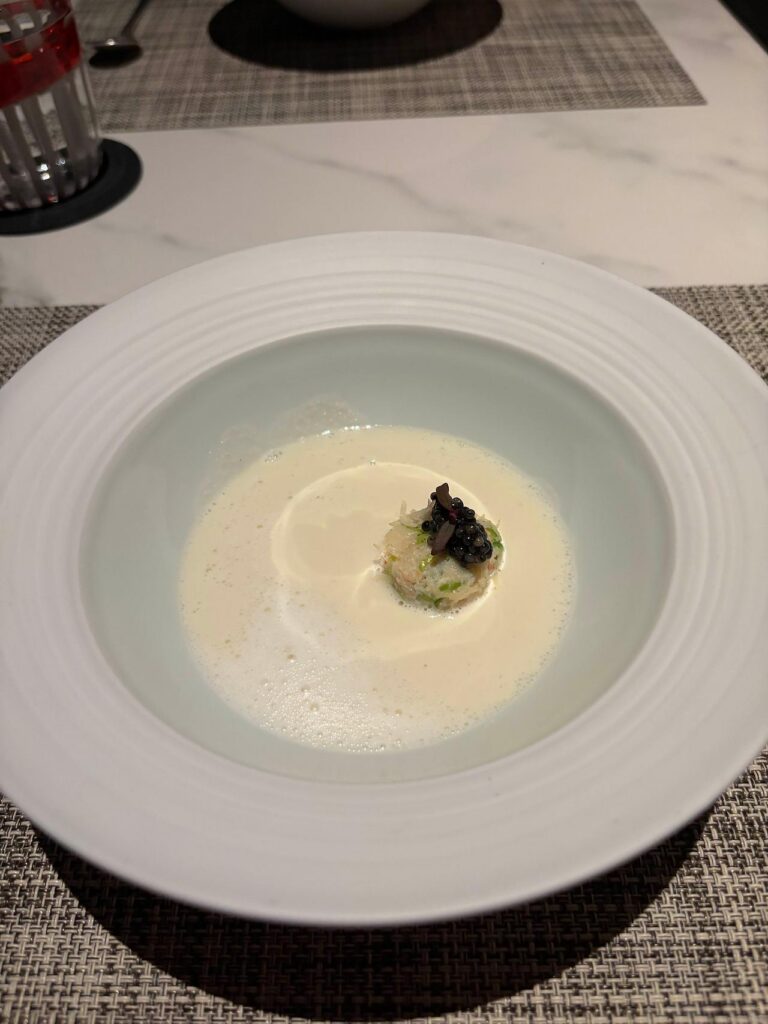 새라새의 잣 타락죽과 게살만두